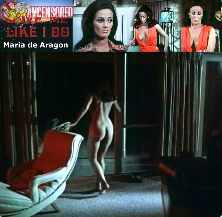 Maria De Aragon in a short skirt breasts