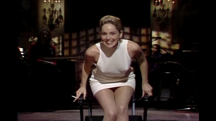 Sharon Stone in a skirt
