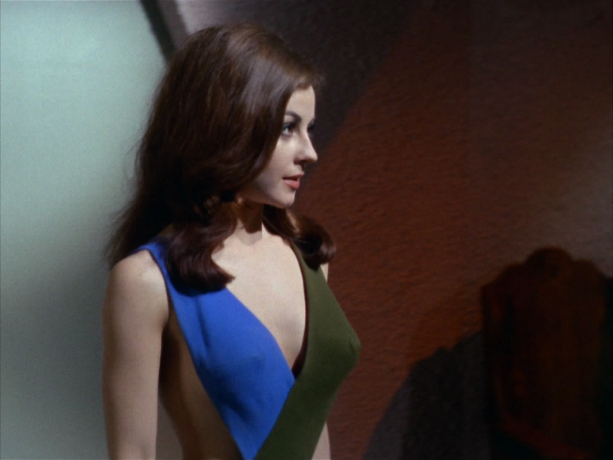 Sherry Jackson in a skirt